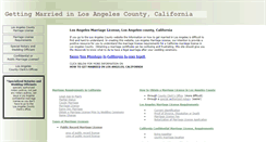 Desktop Screenshot of losangelesmarriagelicense.com